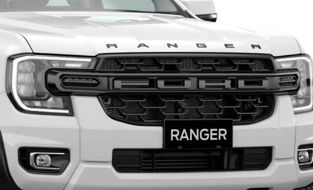 กระจังหน้า FORD พร้อมตัวอักษร RANGER สีดำ